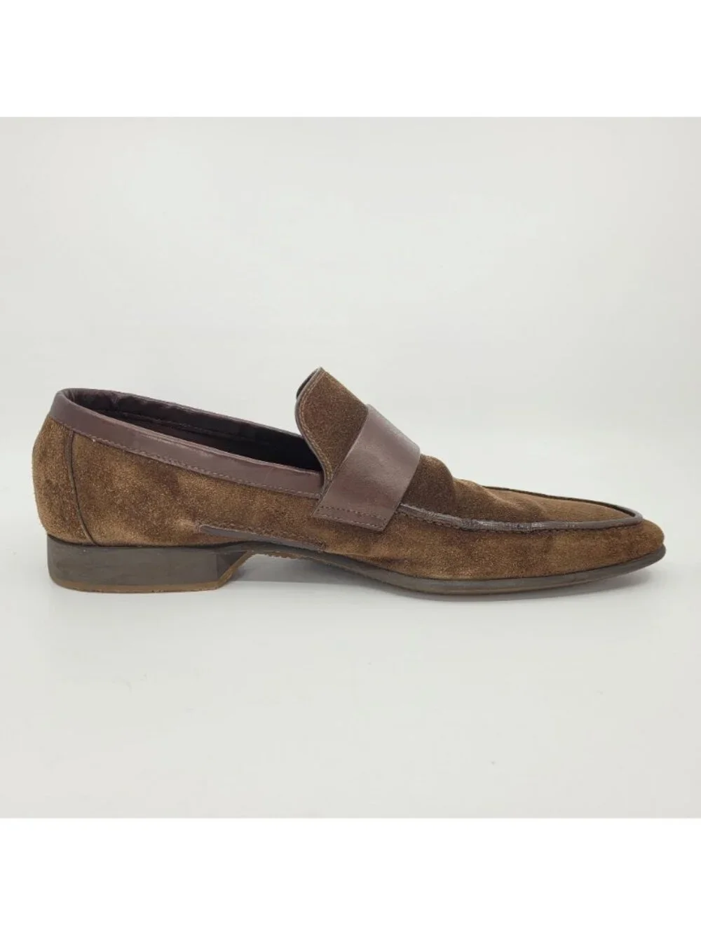 Moreschi Italy Brown Suede Penny Loafers Men's US 8 UK 7 EU 41 - Leather Strap